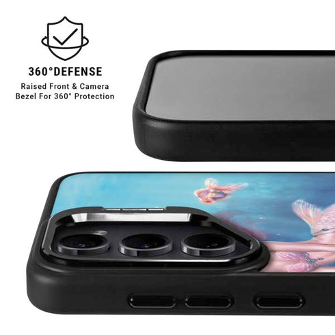 Aurelia Mermaid with Fish by Rachel Anderson Galaxy S25 Ultra Kickstand Case